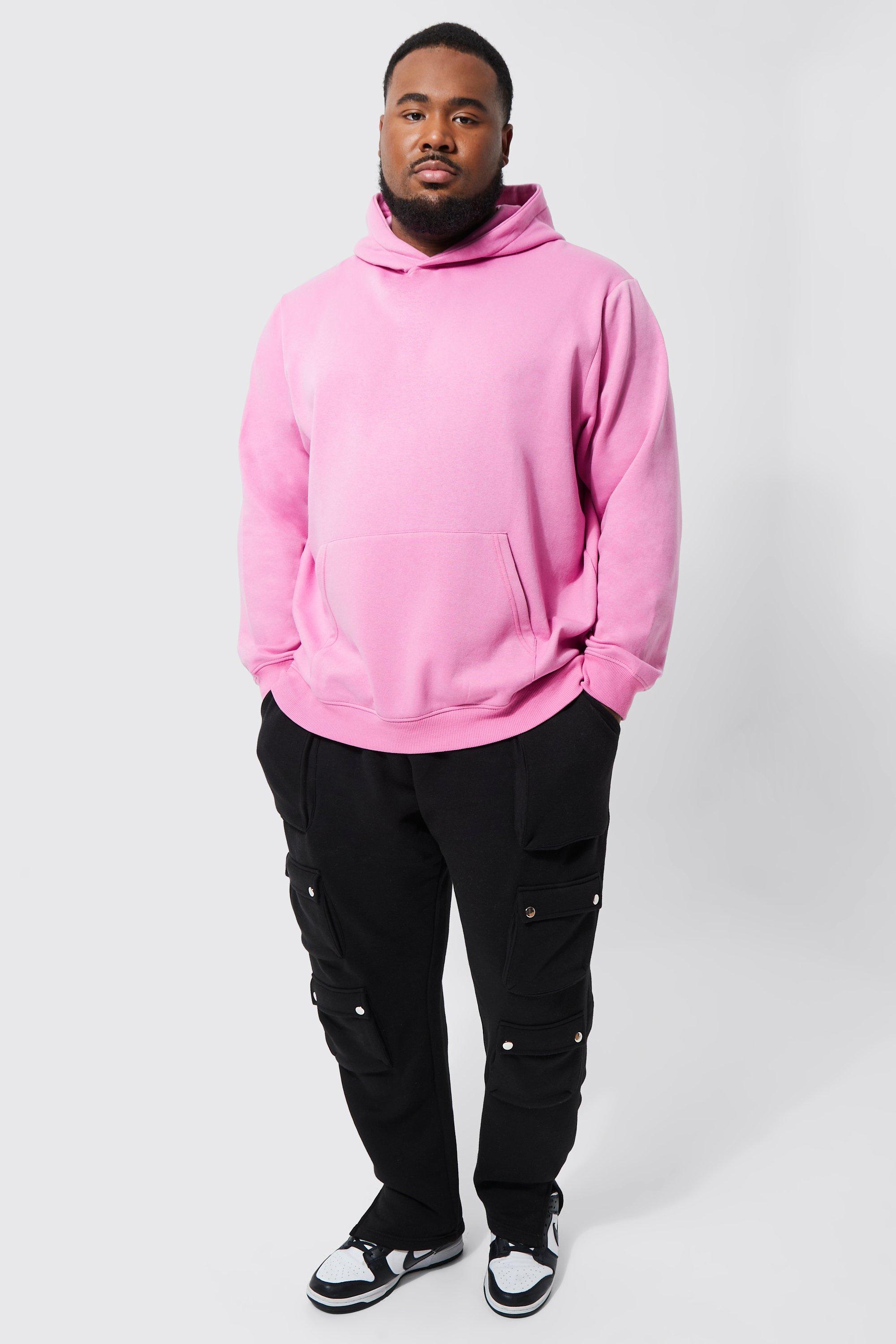 Baby pink outlet hoodie for men